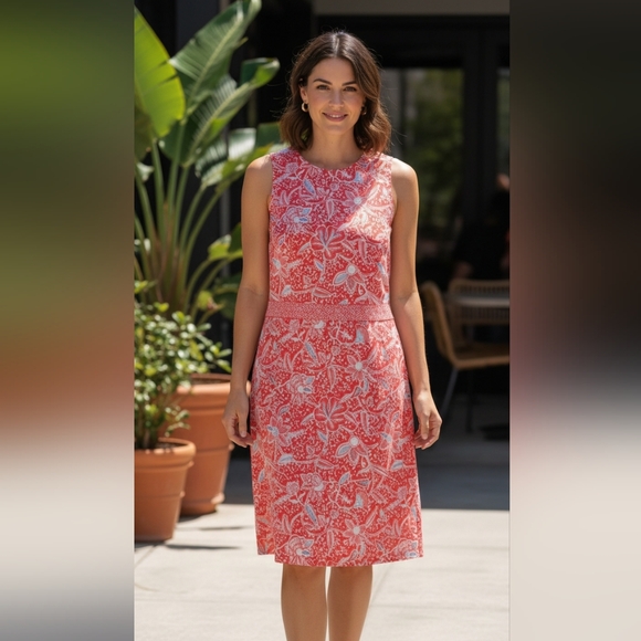 Tory Burch Dresses & Skirts - NWOT Tory Burch floral orange silk dress S